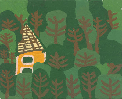 森の中にある小屋